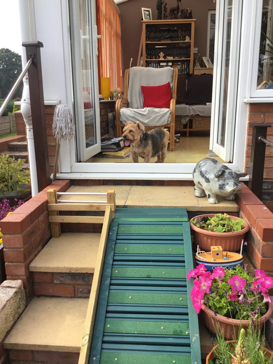 foot ramp on steps strong decking strips