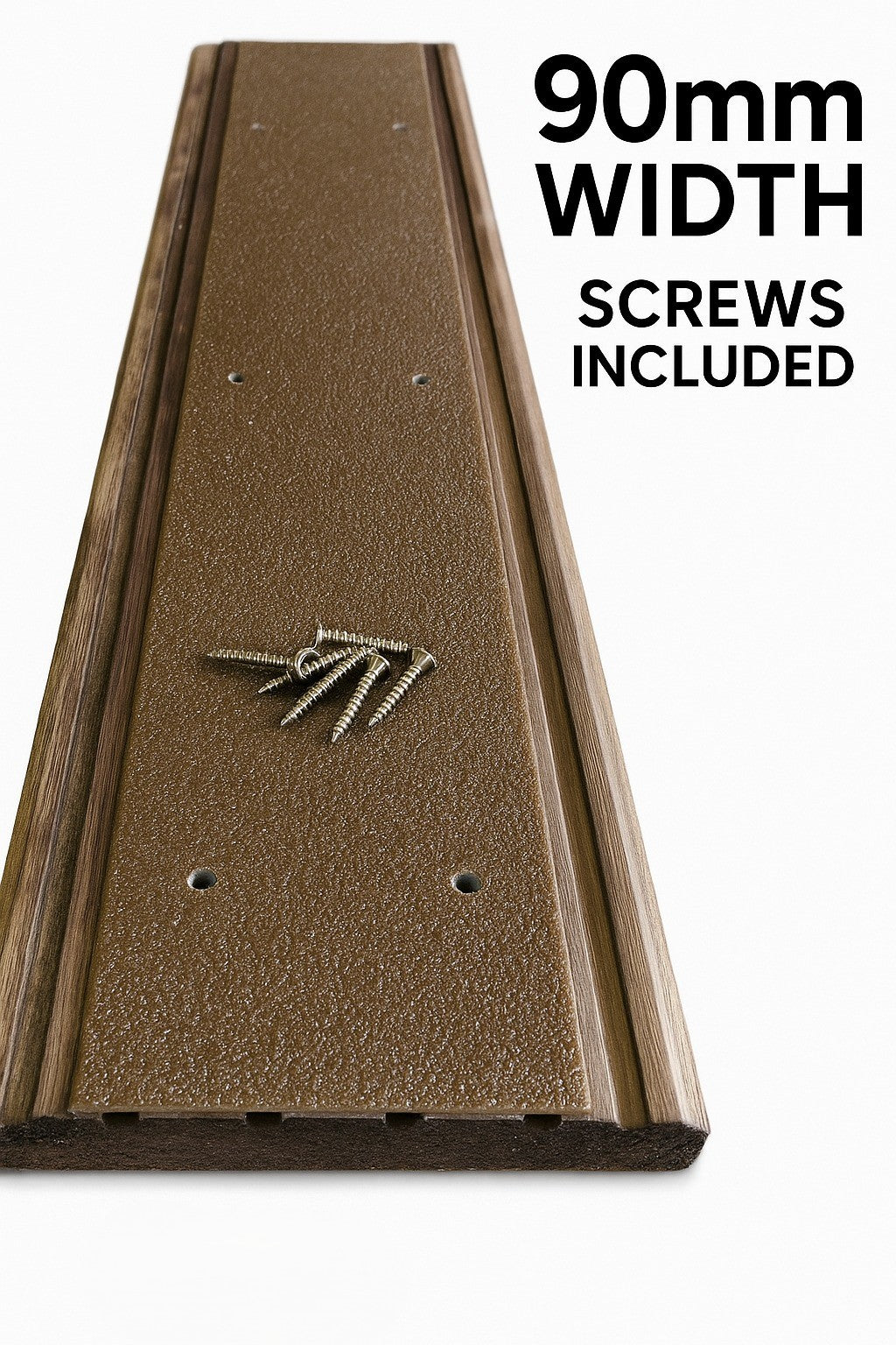 90mm Wide GRP Anti-Slip Decking Strips –  600mm, 1000mm, 1200mm – Black Yellow Brown