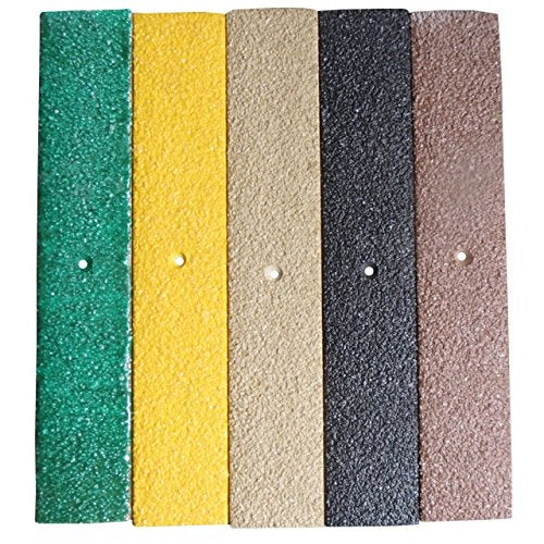 5 x 1200mm GRP Anti-Slip Decking Strips – Pre-Drilled for Outdoor Steps