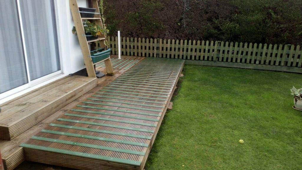 1pc 600mm Anti Slip Decking Strips – Heavy Duty GRP Non Slip Safety Strips for Garden, Steps & Patio