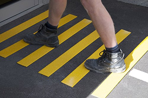 1pc 600mm Anti Slip Decking Strips – Heavy Duty GRP Non Slip Safety Strips for Garden, Steps & Patio