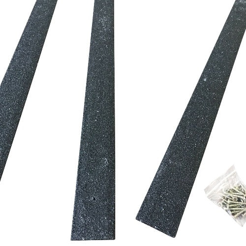 GreenTec 1-1200mm-anti-slip-decking-strips-garden-patio-steps - black
