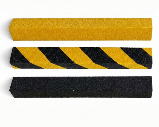 Black Yellow Heavy duty GRP Stair Nosing