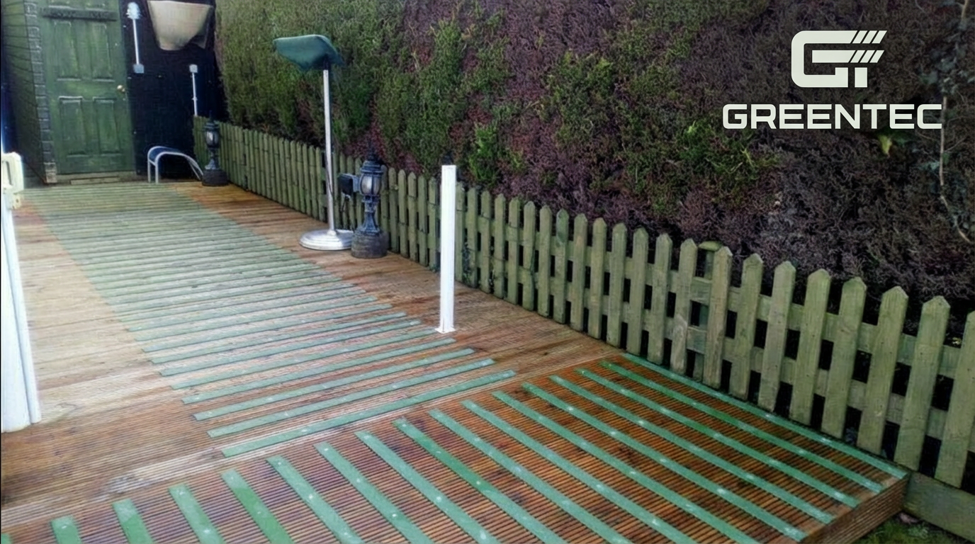 1200mm Anti-Slip Decking Strips – Heavy Duty GRP Non-Slip Safety for Garden, Steps & Patio