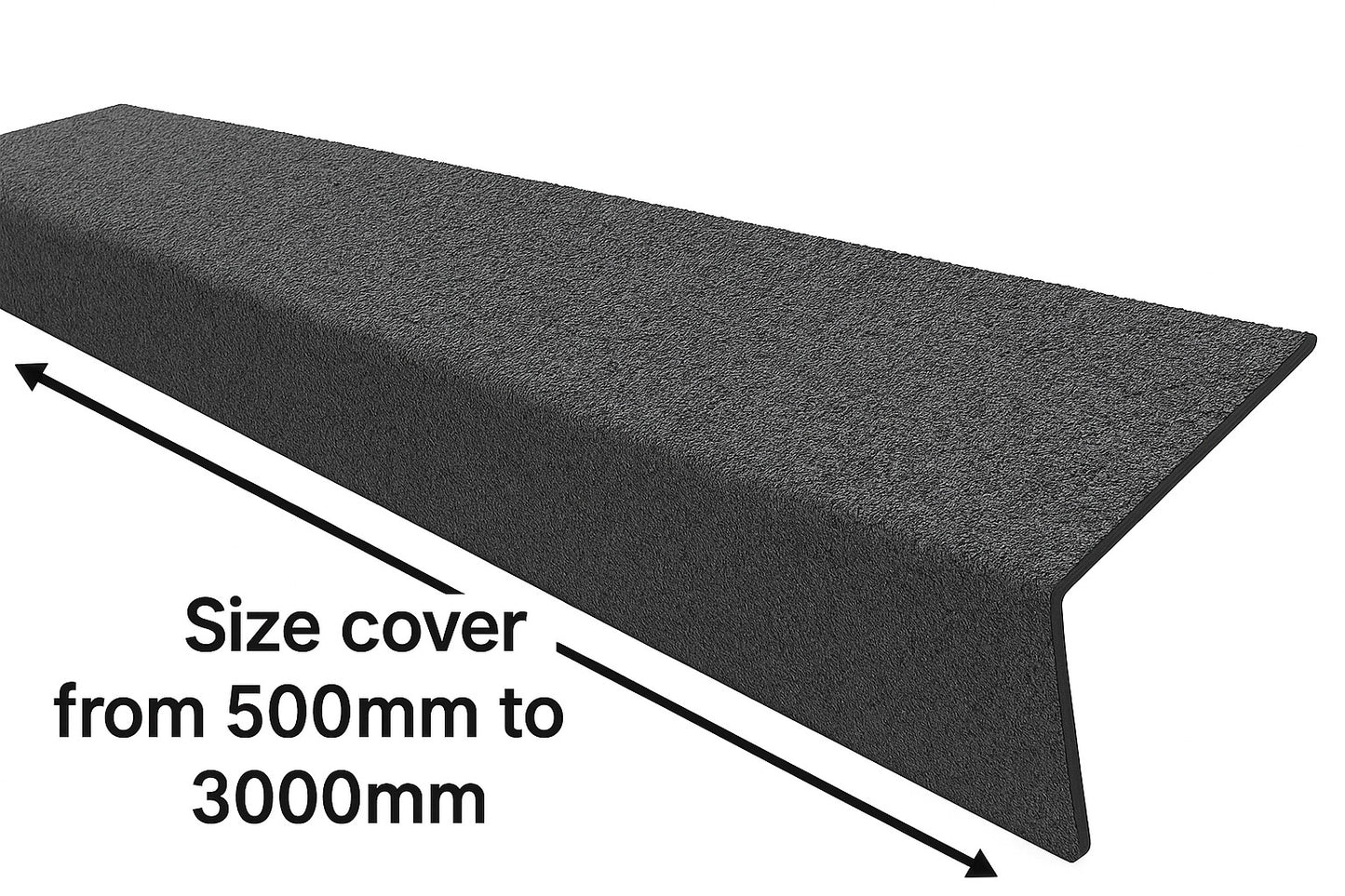 GRP Heavy Duty Anti-Slip Stair Nosing – 500mm to 3000mm