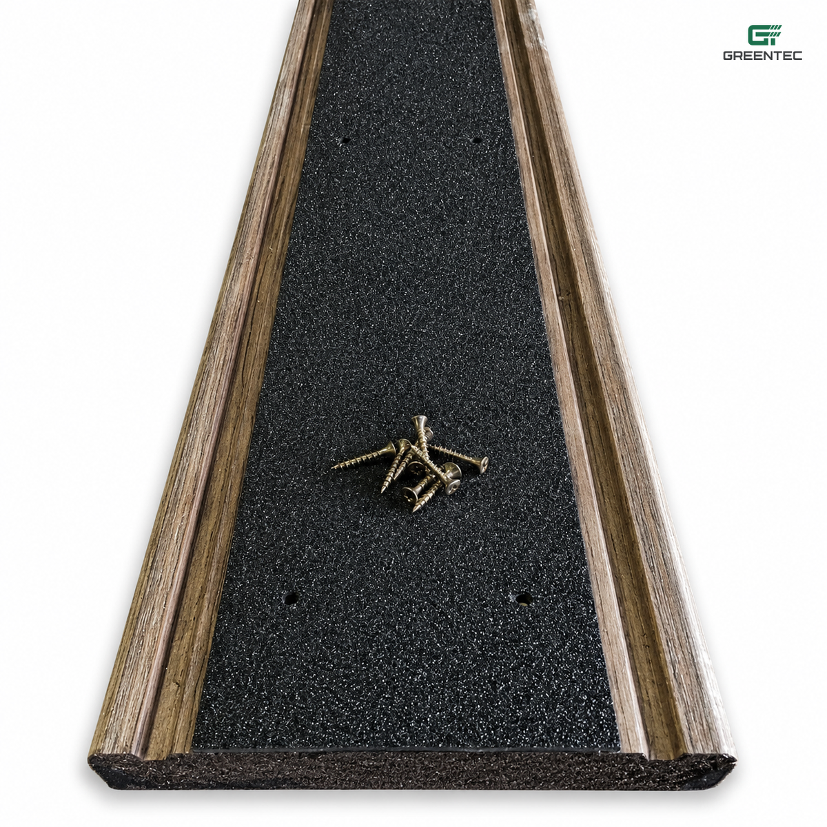 Lattes de terrasse antidérapantes en PRV GreenTec – 90 mm de large | 600 mm–1200 mm | Noir, Jaune, Marron