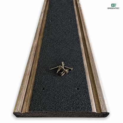 Lattes de terrasse antidérapantes en PRV GreenTec – 90 mm de large | 600 mm–1200 mm | Noir, Jaune, Marron