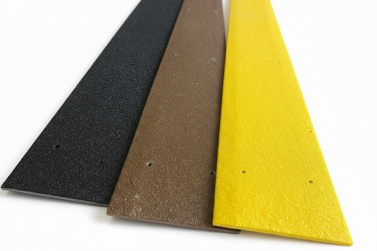 1 Stück 1000 mm – 90 mm breite Anti-Rutsch-Terrassendielenstreifen, vorgebohrt, mit kostenlosen Schrauben.