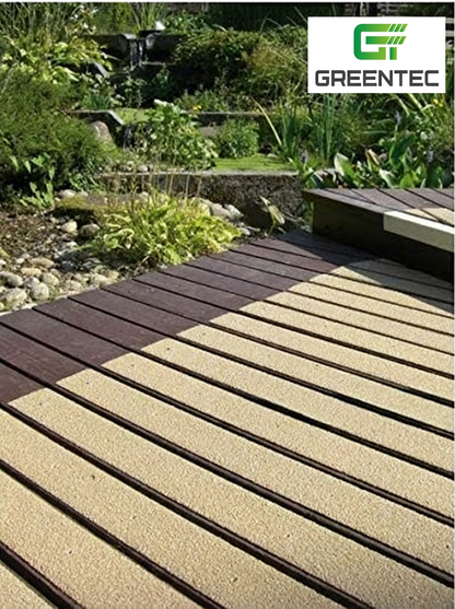 1 Stück 1000 mm Anti-Rutsch-Terrassendielenstreifen, vorgebohrt, mit kostenlosen Schrauben.