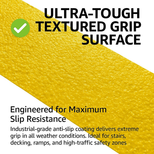 90mm Anti-Slip Decking Strips – Extra Wide GRP | 600mm, 1000mm & 1200mm
