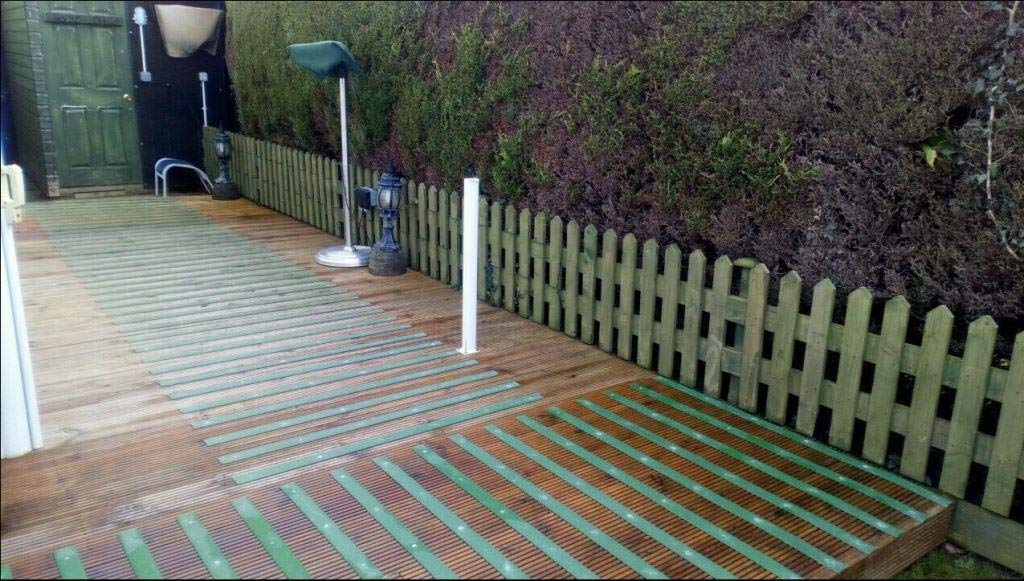 GRP Anti-Slip Decking Strips – Pack of 5 × 600mm | Gardens, Steps & Patios