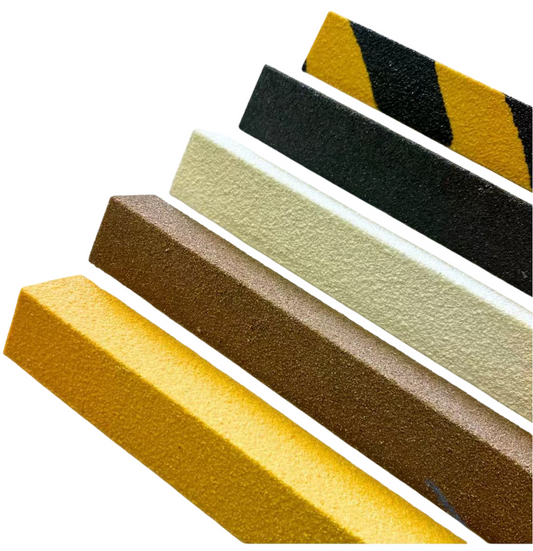 GRP Anti-Slip Stair Nosing – Pack of 5 | 600mm, 750mm & 1000mm