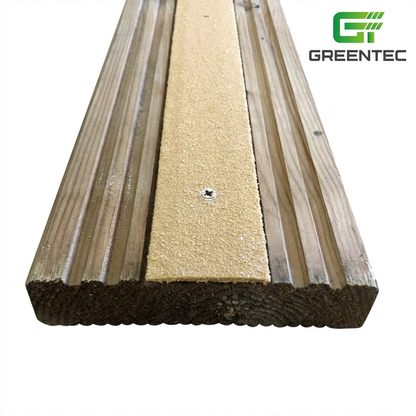 1200mm GRP anti-slip decking strip - heavy duty non-slip safety Beige