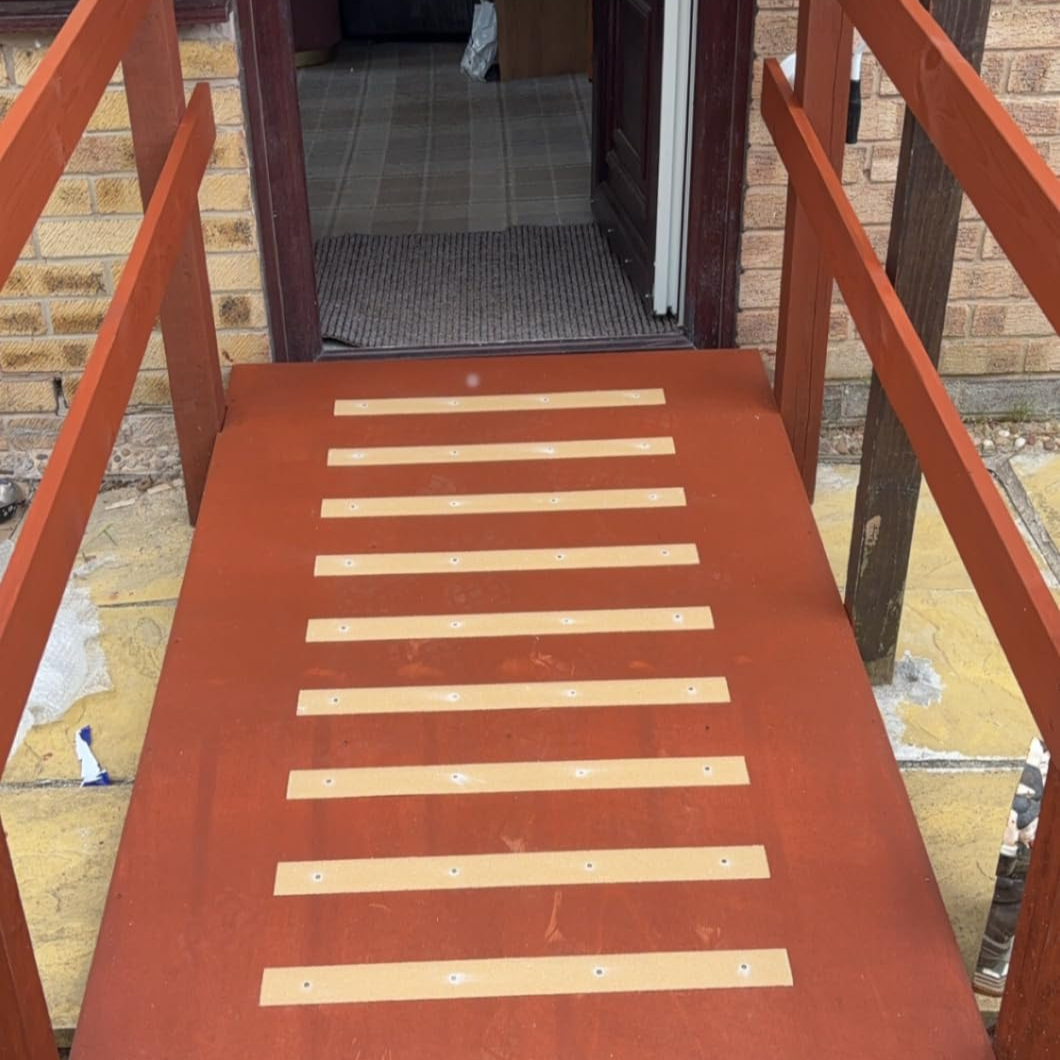 600mm anti-slip decking strip installation example