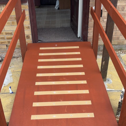 600mm anti-slip decking strip installation example