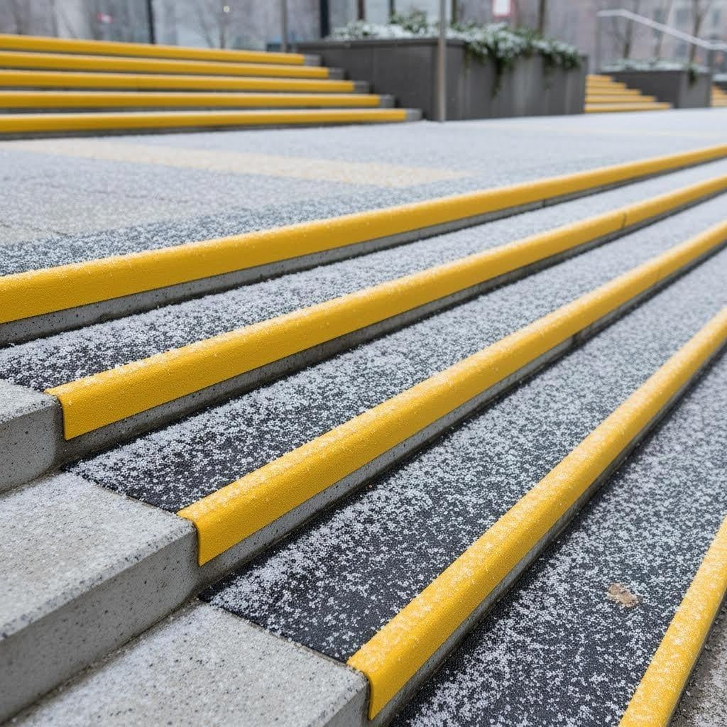 GRP Anti-Slip Stair Nosing – Pack of 5 | 600mm, 750mm & 1000mm