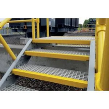 Load image into Gallery viewer, 5 x 500mm Anti Slip Stair Nosing - GRP Stair Tread Nosing Super Grip Step Edge for Stairs
