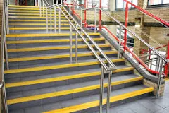 Nez de marche antidérapant 5 x 1000 mm - Nez de marche en PRV Bordure de marche super adhérente pour escaliers